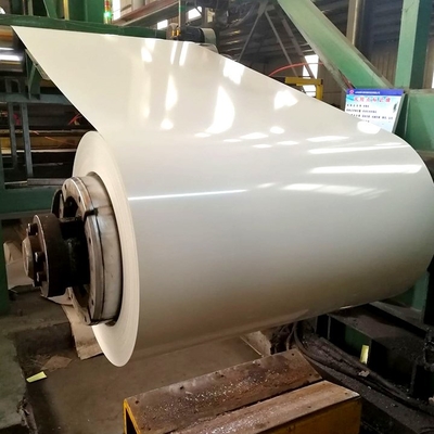 PE ASTM A792 Dx51d που ντύνει την πρωταρχική Galvalume PPGI PPGL Βραζιλία προβερνικωμένη Ral9003 σπείρα χάλυβα με την ταινία