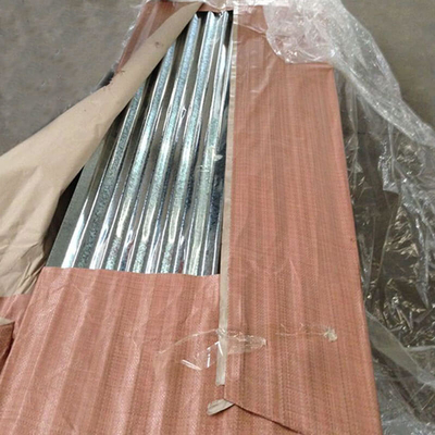 Γαλβανισμένο υλικό κατασκευής σκεπής 508/610MM μετάλλων φύλλων ισχυρή αντίσταση διάβρωσης