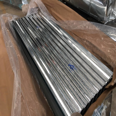 0.18mm γαλβανισμένα φύλλα μετάλλων ζαρωμένο Spgc 6ft γαλβανισμένα φύλλα υλικού κατασκευής σκεπής