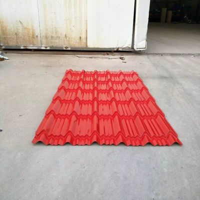 Προβερνικωμένο φύλλο υλικού κατασκευής σκεπής φύλλων Z90 PPGI υλικού κατασκευής σκεπής Τ κύμα που ζαρώνουν