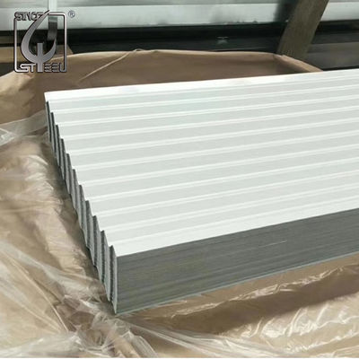 DX51D άσπρο προβερνικωμένο γαλβανισμένο φύλλο χάλυβα 0.31.0mm ντυμένο χρώμα υλικό κατασκευής σκεπής