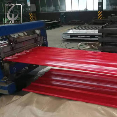 DX51D άσπρο προβερνικωμένο γαλβανισμένο φύλλο χάλυβα 0.31.0mm ντυμένο χρώμα υλικό κατασκευής σκεπής