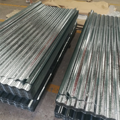 1250mm ζαρωμένο γαλβανισμένο ψευδάργυρου στεγών υλικό κατασκευής σκεπής μετάλλων φύλλων SGCH 18 ζαρωμένο μετρητής