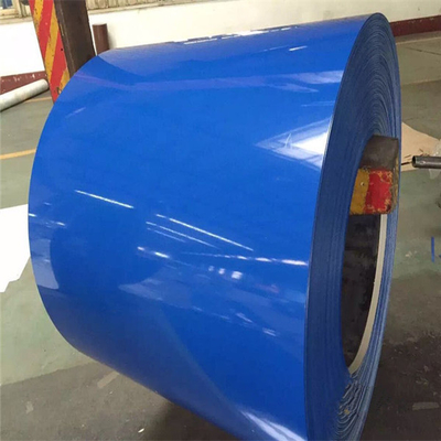 PE ASTM A792 Dx51d που ντύνει την πρωταρχική Galvalume PPGI PPGL Βραζιλία προβερνικωμένη Ral9003 σπείρα χάλυβα με την ταινία