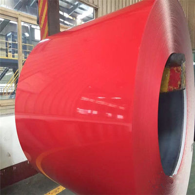 Κόκκινο Ppgi προβερνίκωσε το γαλβανισμένο χάλυβα ρόλο χάλυβα σπειρών 30-275g/M2 ντυμένο χρώμα