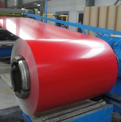 ISO9001 κόκκινο προβερνικωμένο γαλβανισμένο φύλλο μηδενικά πούλια PPGI 610mm ΓΠ σπειρών χάλυβα
