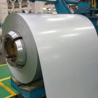 PE ASTM A792 Dx51d που ντύνει την πρωταρχική Galvalume PPGI PPGL Βραζιλία προβερνικωμένη Ral9003 σπείρα χάλυβα με την ταινία