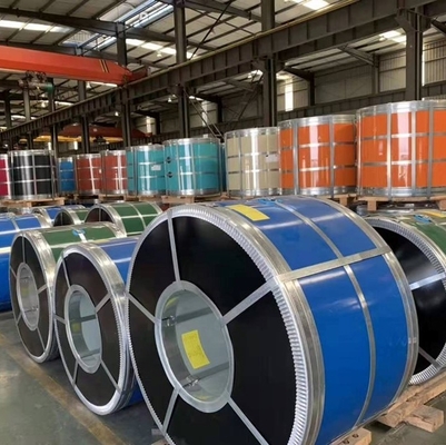ντυμένη PPGI χρώμα σπείρα Ral 9012 0.112.5mm προ χρωματισμένος Galvalume ρόλος φύλλων